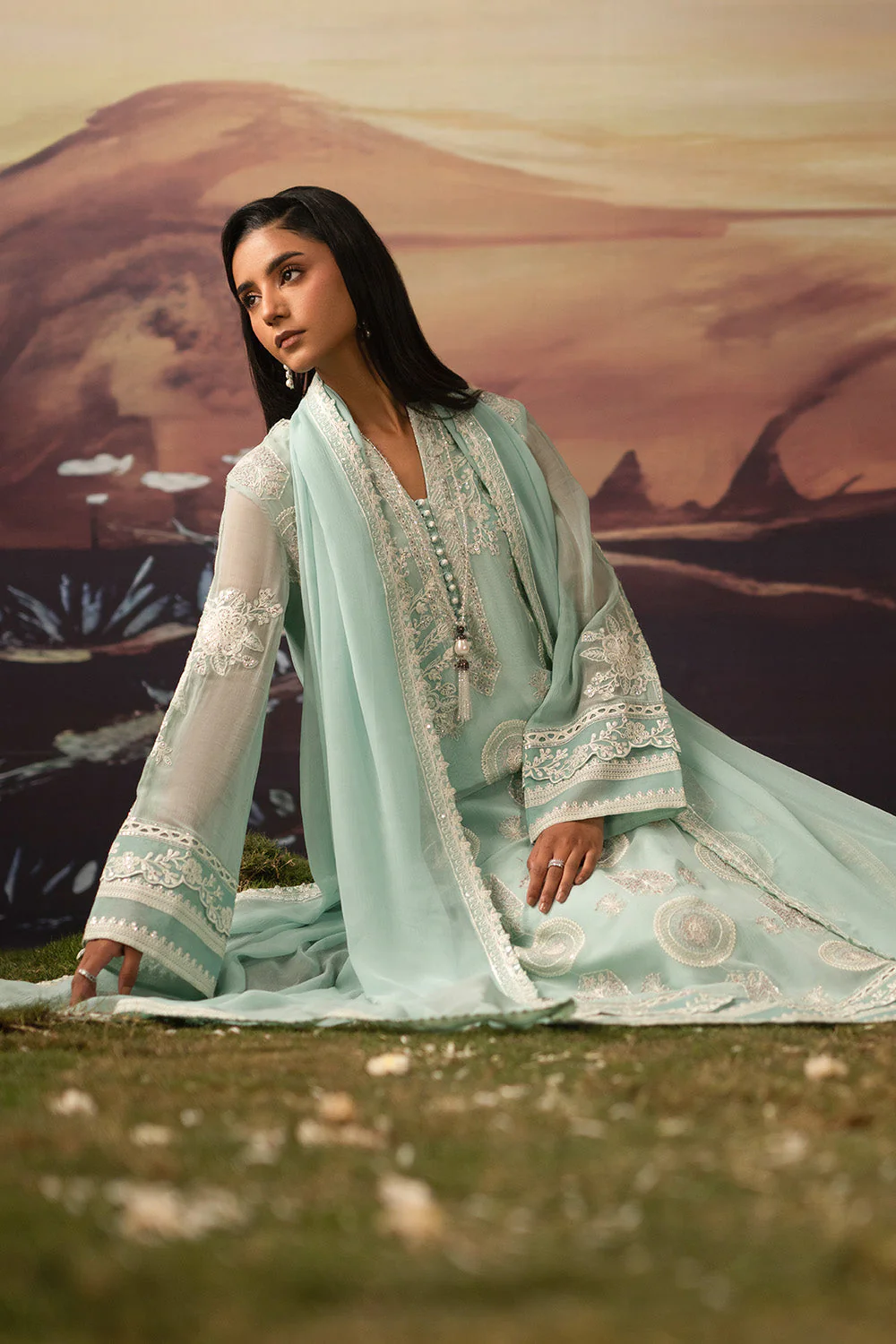 3-Piece-Embroiderd-Chiffon ILAVALAGI - FWU5709 - Image 5