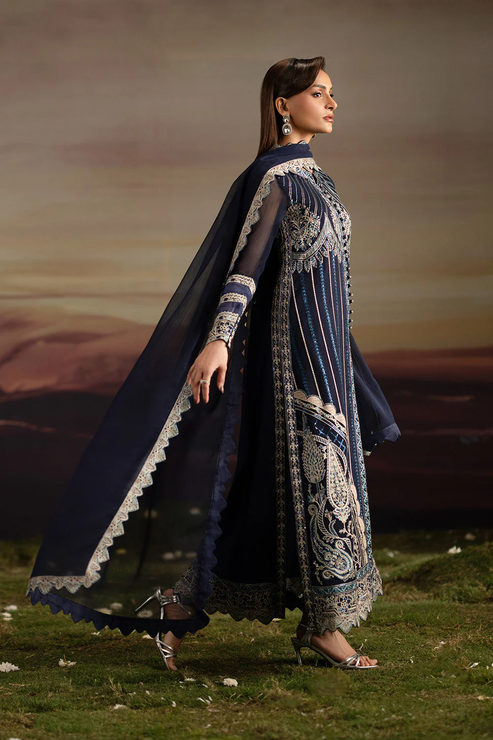3-Piece-Embroiderd-Chiffon INDU - FWU5706 - Image 4