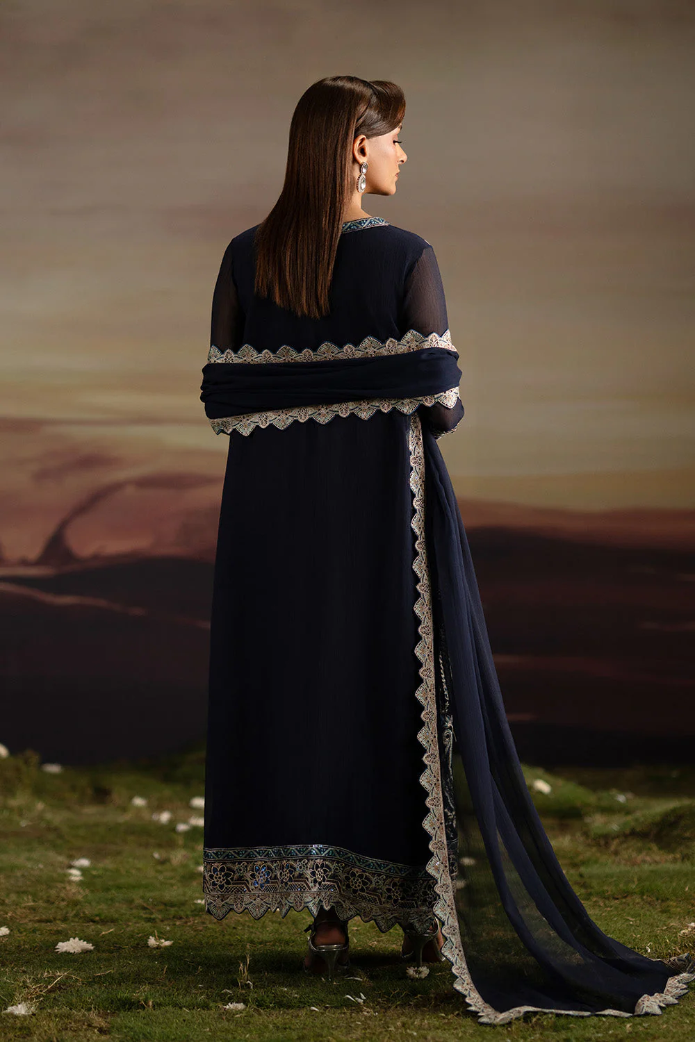 3-Piece-Embroiderd-Chiffon INDU - FWU5706 - Image 5