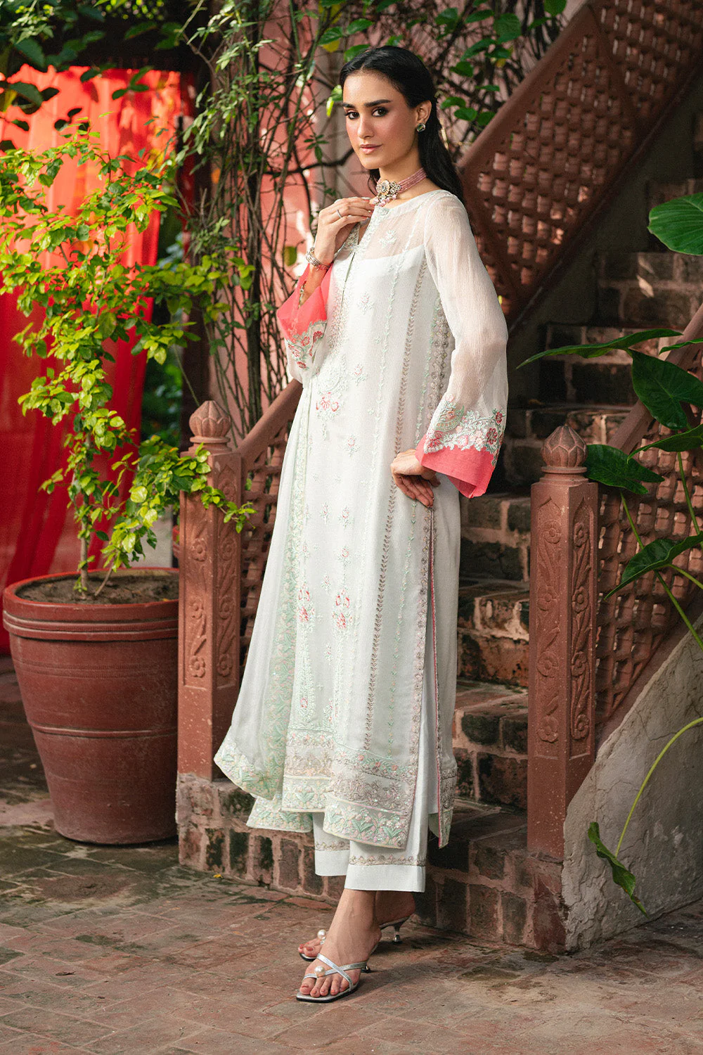 3 Piece Embroiderd Chiffon GAAYATHR - FSU5640 - Image 3