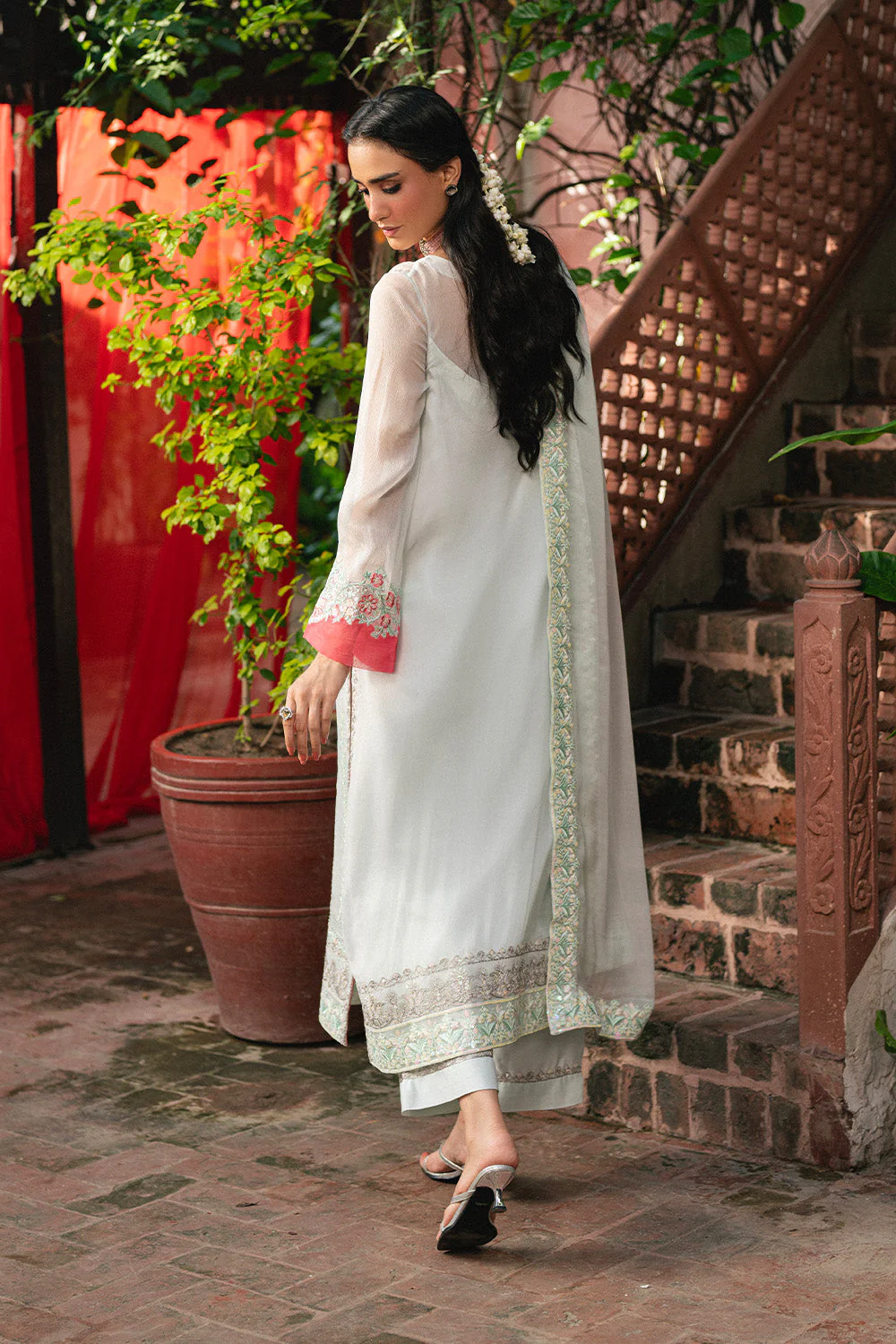 3 Piece Embroiderd Chiffon GAAYATHR - FSU5640 - Image 6