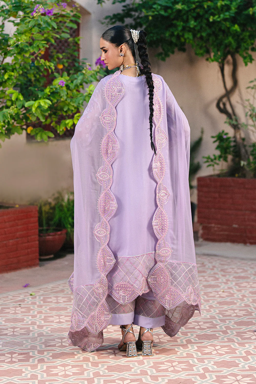 3 Piece Embroiderd Chiffon GAURI - FSU5647 - Image 6