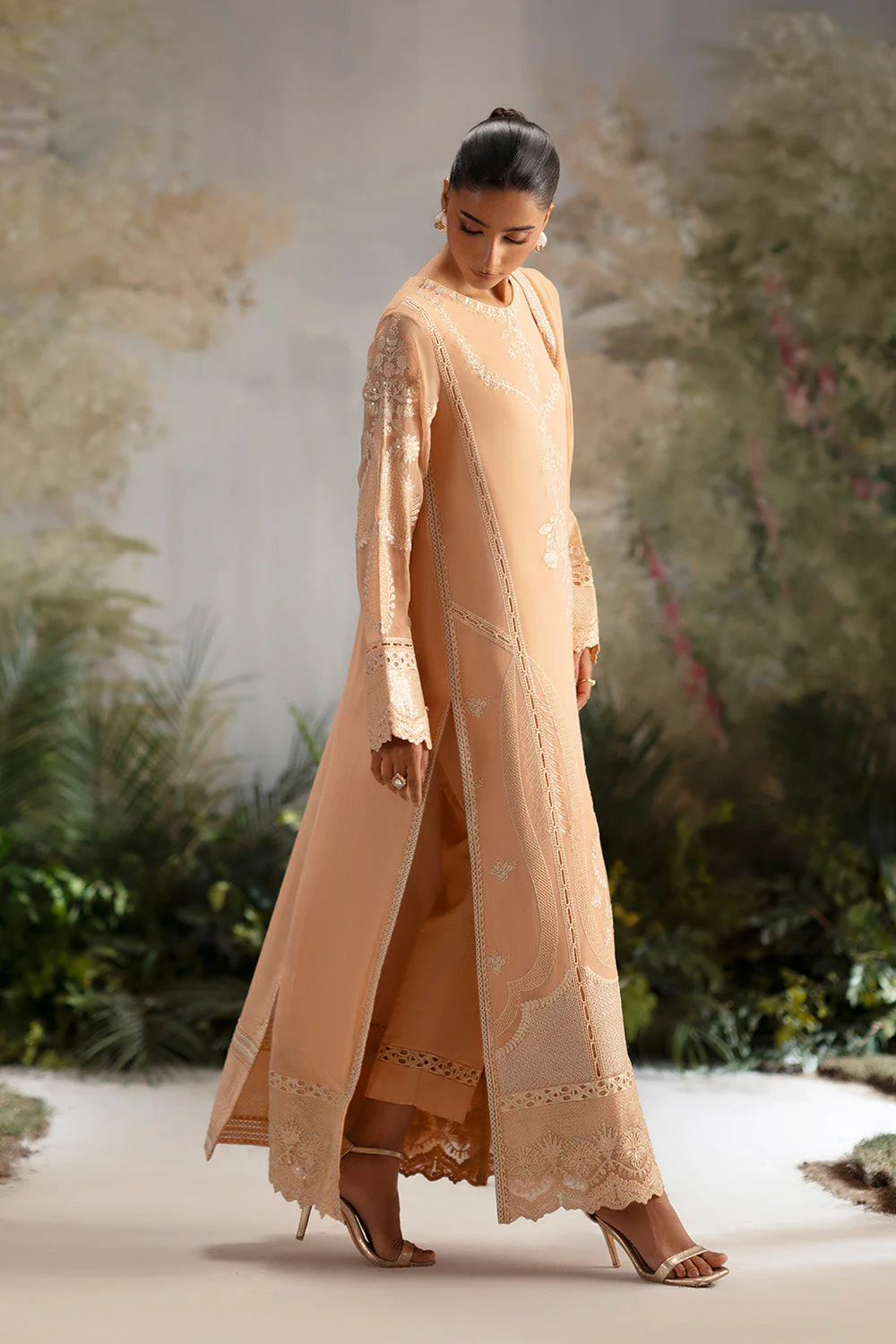 3-Piece-Embroiderd-Chiffon OLIKODI - FWU5693 - Image 5