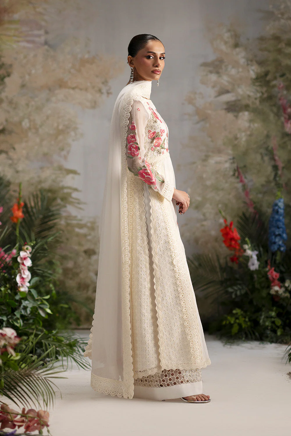 3-Piece-Embroiderd-Chiffon OLIVIA - FWU5694 - Image 4