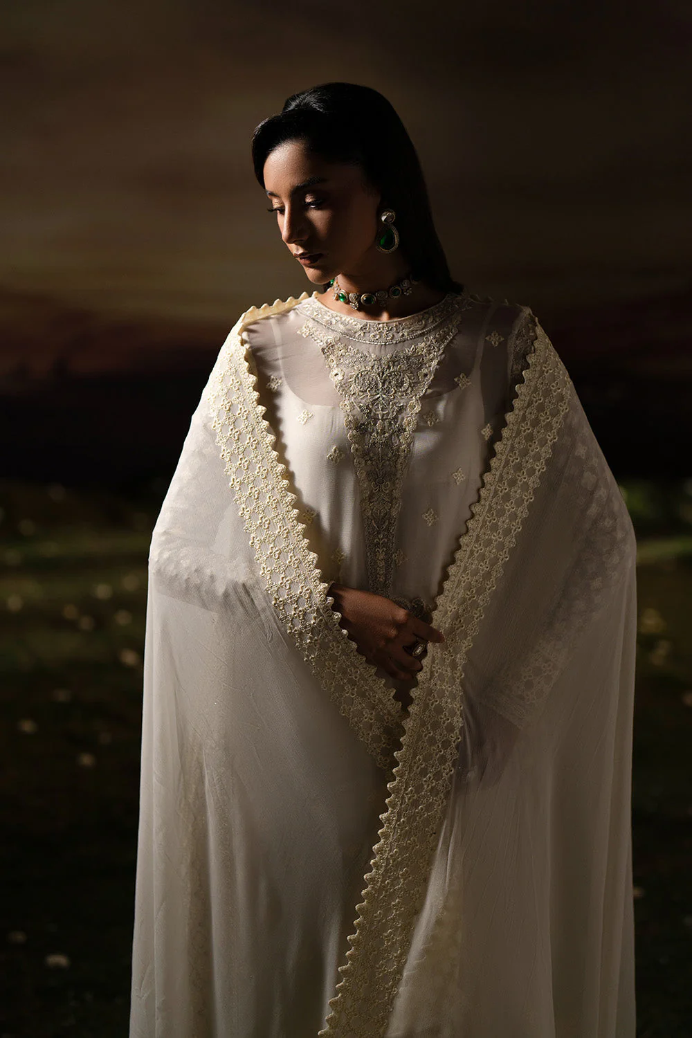 3-Piece-Embroiderd-Chiffon INRANI - FWU5700 - Image 2