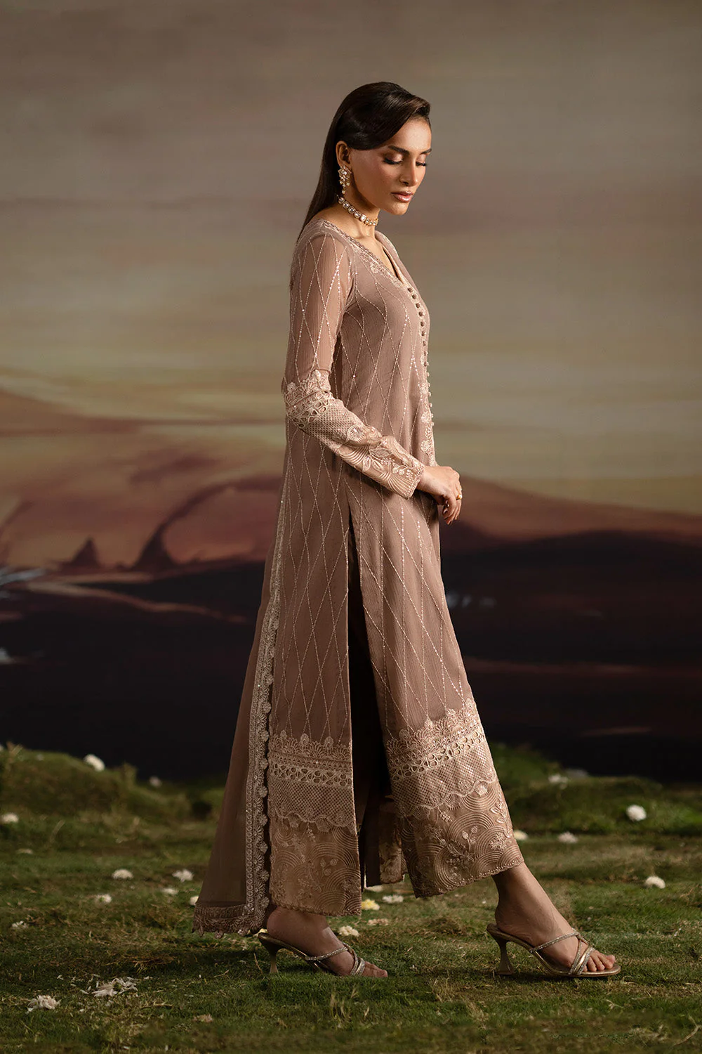 3-Piece-Embroiderd-Chiffon ITHAZH - FWU5703 - Image 5