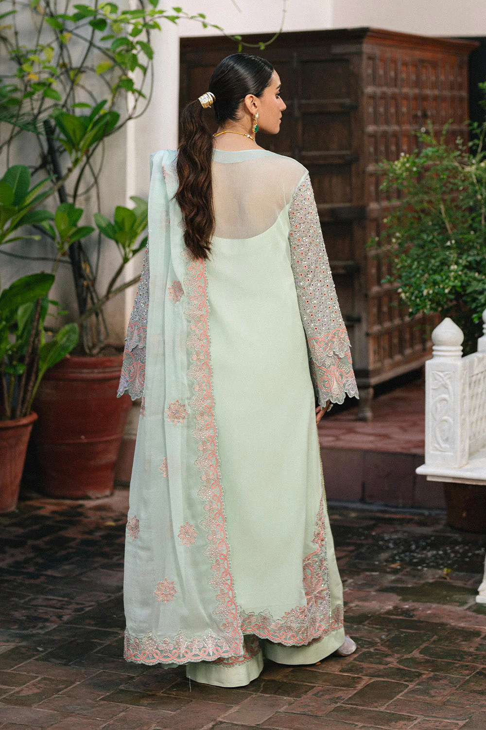 3 Piece Embroidered Chiffon TATIANA - FSU5652 - Image 3