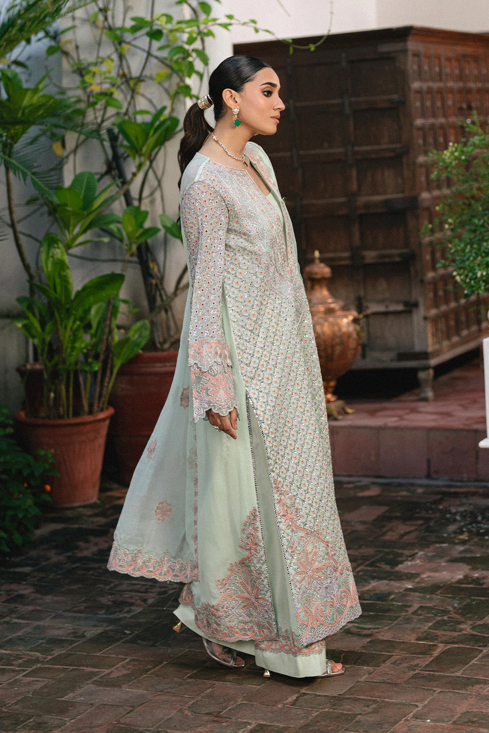 3 Piece Embroidered Chiffon TATIANA - FSU5652 - Image 4