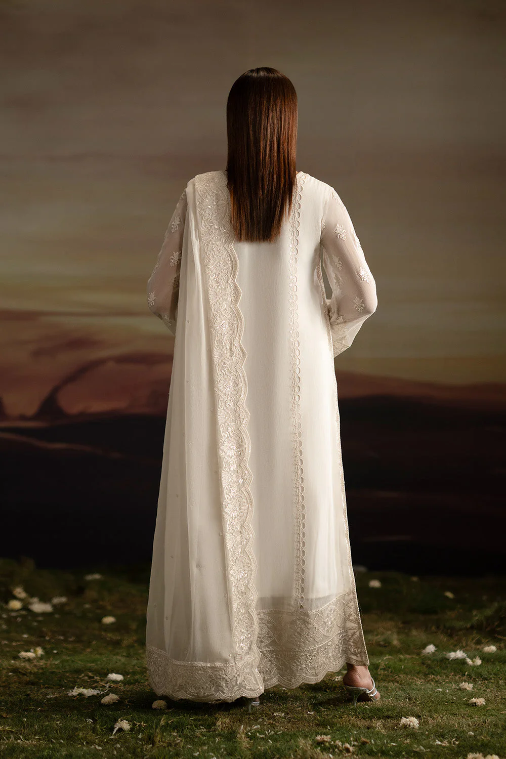 3-Piece-Embroiderd-Chiffon ISHVA - FWU5702 - Image 5